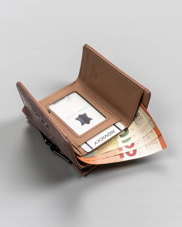 Elegante kleine Damen Geldbörse aus echtem und Öko-Leder – Rovicky