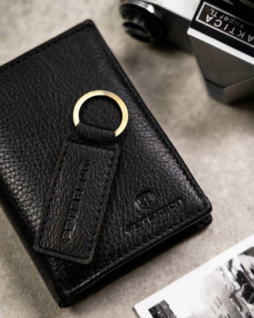 Geschenkset: Herren Geldbörse ohne Verschluss und Schlüsselanhänger – Peterson