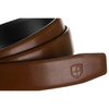 Herren-Gürtel aus Leder, braun, mit automatischer Schnalle - Peterson