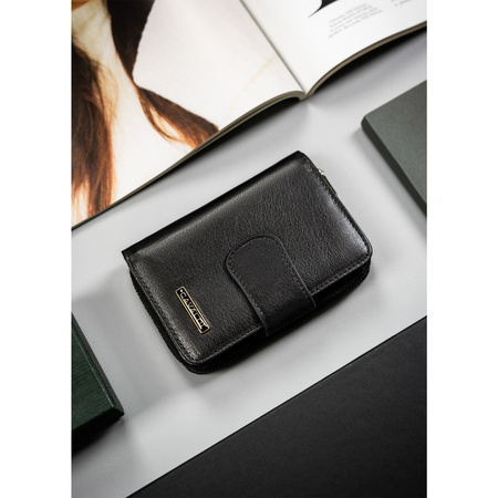 Klassische, vertikale Damen Geldbörse aus echtem Leder – 4U Cavaldi