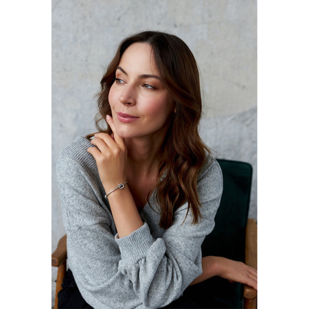 Silberner Charm Herz mit Unendlichkeitszeichen für Modulararmband – Peterson