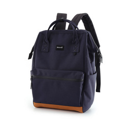 Städtischer Damen Rucksack in Dunkelblau mit USB-Anschluss – Himawari