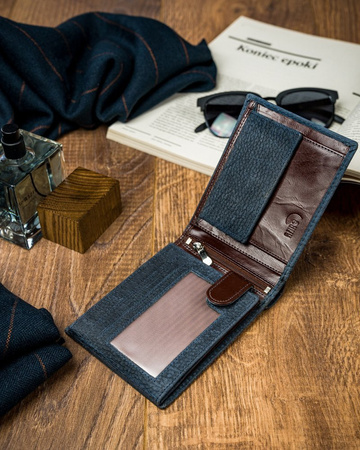 Bunte Herren Geldbörse aus Echtleder – Forever Young