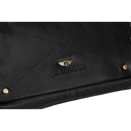 Herren Hüfttasche schwarz aus Leder – Peterson