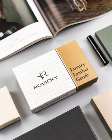 Damen Geldbörse aus lackiertem Echtleder – Rovicky