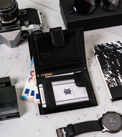 Herren Geldbörse mit RFID-Sicherheit – Rovicky