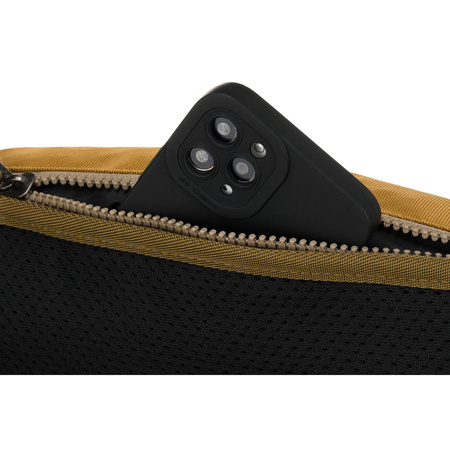 Praktische, gelbe Polyester-Bauchtasche mit Reißverschluss – Peterson