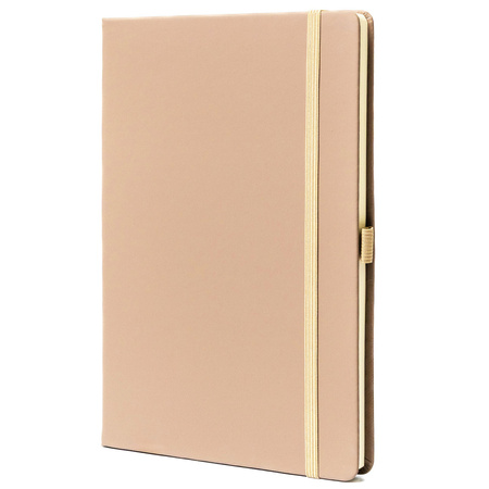 Notizbuch mit festem Einband in Khaki, liniert – Peterson