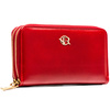 Roter Damen-Geldbörse mit Reißverschluss aus Öko-Leder – Rovicky