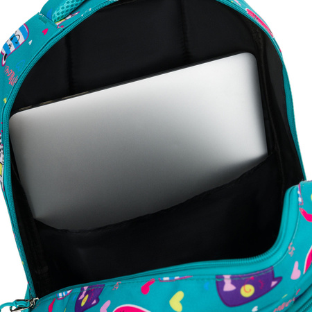 Jugendlicher Schulrucksack aus Polyester mit einem bezaubernden Katzenmuster – Peterson