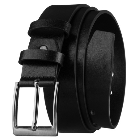 Universeller Herren-Gürtel aus schwarzem Öko-Leder