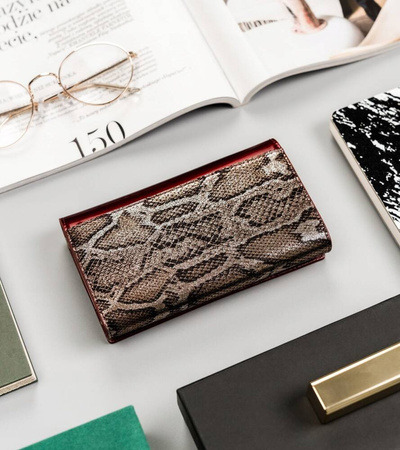 Große Damen Geldbörse aus Echtleder mit RFID-Schutz – Peterson