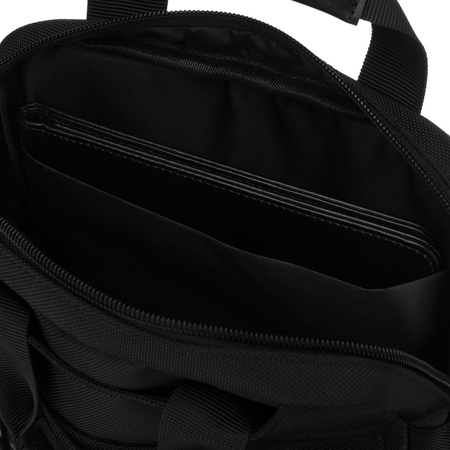 Kleine, praktische Umhängetasche aus Cordura in Schwarz mit Reißverschluss – Peterson