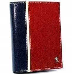 Herren Geldbörse hochkant, zweifarbig aus Leder – Rovicky