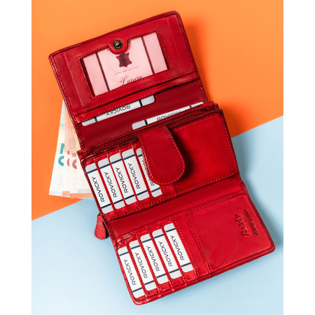 Moderne Damen Geldbörse mit Datenschutz – Rovicky