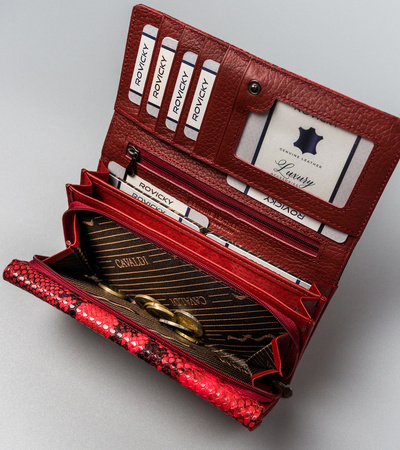 Große Damen Geldbörse aus echtem und Öko-Leder – 4U Cavaldi