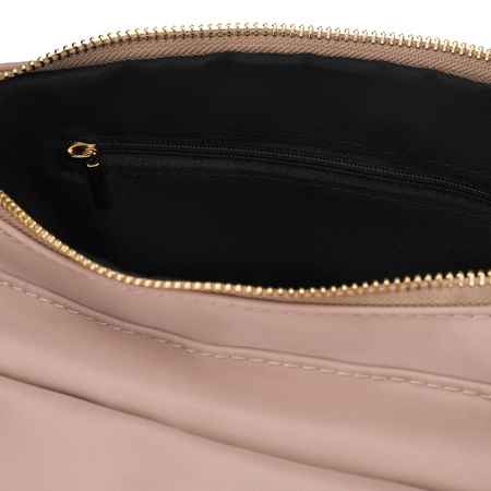 Damen-Umhängetasche aus Nylon in Rosa, mit Reißverschluss - Peterson