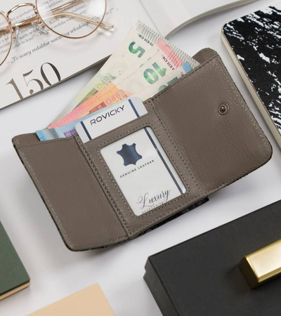 Damen Münzbörse aus Leder mit Schmetterlingsmuster – Lorenti