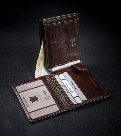 Herren Geldbörse aus Leder mit RFID Protect – Rovicky