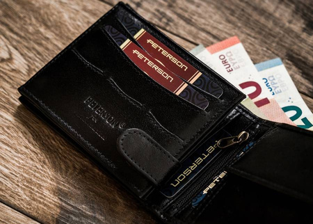 Marken Herren Geldbörse aus echtem Leder – Peterson