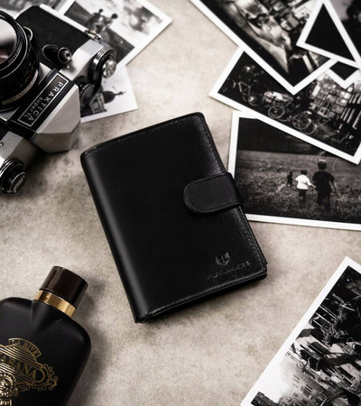 Geschenkset: Elegante Herren Geldbörse aus Leder und Schlüsselanhänger – Peterson