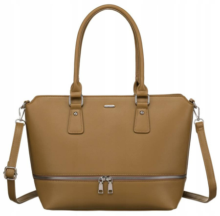 Stilvolle Damen Shopper aus Öko-Leder mit abnehmbarem Riemen – Rovicky