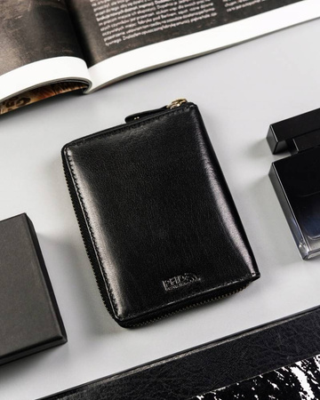 Große Herren Geldbörse aus Leder mit Reißverschluss – Peterson