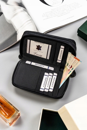 Große, horizontale Damen Geldbörse aus Öko-Leder – 4U Cavaldi