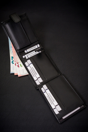 Große Herren Geldbörse aus Öko-Leder im Querformat – 4U Cavaldi