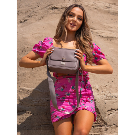 Braune Damen Umhängetasche aus Öko-Leder – Peterson