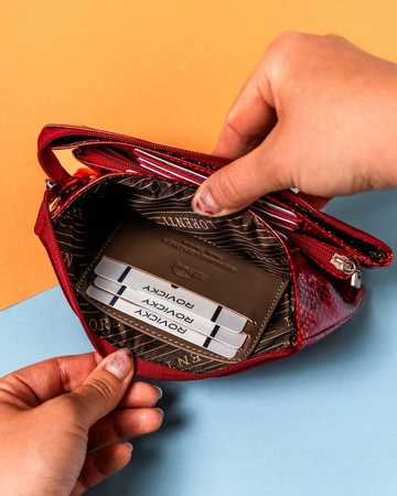 Große Damen Geldbörse mit Reißverschluss aus Echtleder – Lorenti