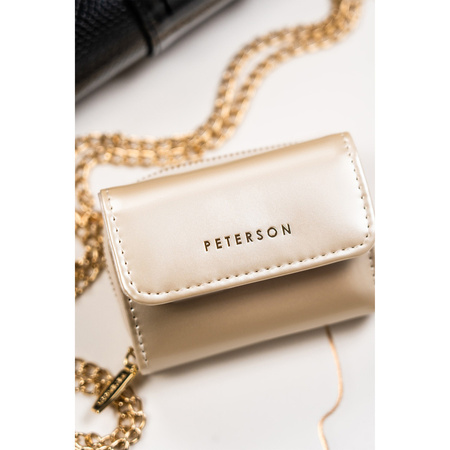 Elegante Damen Portemonnaie aus Lackleder in Beige – Peterson