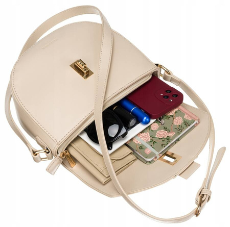 Halbmondförmige Damen Umhängetasche aus Öko-Leder – Peterson