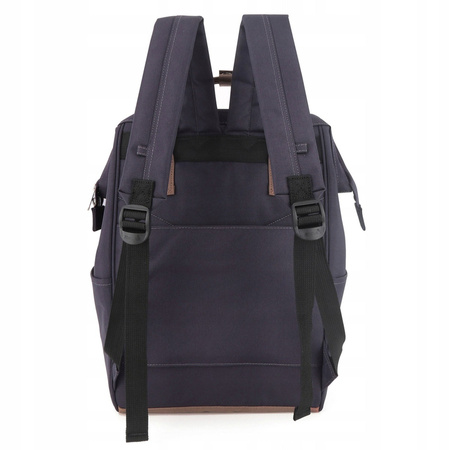 Vielseitiger Rucksack in Violett-Braun, mit sicherem Reißverschluss – Himawari