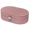 Lachsfarbene Schmuckschatulle mit Schnappverschluss – Peterson