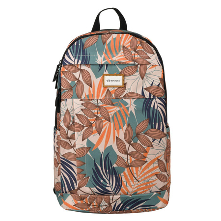 Klassischer Damen Rucksack aus Polyester mit Blumenmuster – Rovicky