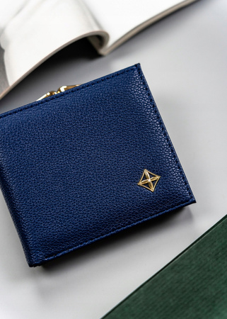 Kleine Damen Geldbörse aus Öko-Leder mit Druckknopf und Bügelverschluss – Milano Design