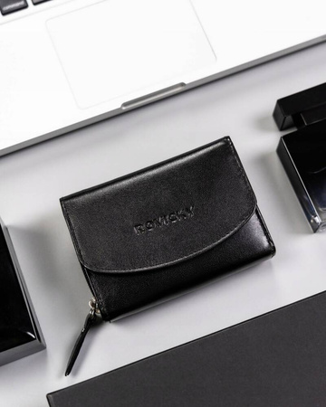 Geschenkset: Damen Geldbörse aus Leder und Schlüsselanhänger – Rovicky