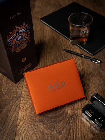 Herren Geldbörse hochkant aus Nubukleder mit Jeansdetails – Always Wild