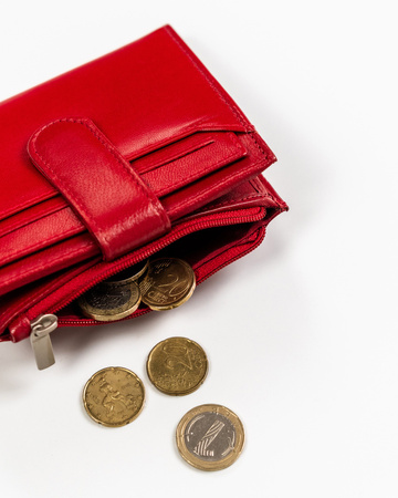 Damen Geldbörse aus Leder mit Druckknopf – Peterson