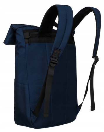 Großer, dunkelblauer City-Rucksack aus Polyester mit Laptopfach – Peterson