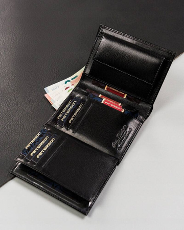 Große Herren Geldbörse aus Echtleder ohne Verschluss – Peterson