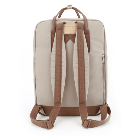 Stilvoller Beiger Rucksack für Laptop und Tablet – Himawari