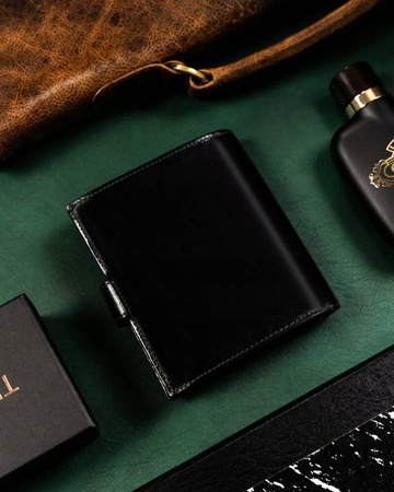 Große Herren Geldbörse aus Leder mit RFID-Schutz – Rovicky