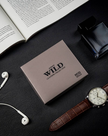 Herren Geldbörse aus Leder ohne Verschluss – Always Wild