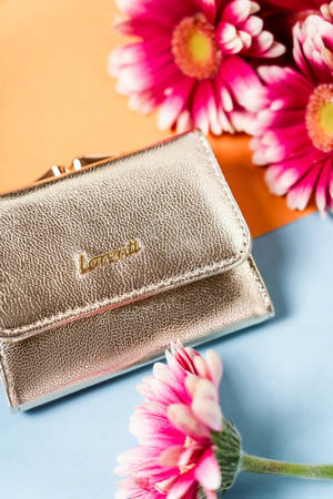 Kleine Damen Geldbörse aus Leder mit RFID-Schutz – Lorenti