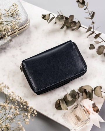 Damen Geldbörse aus Leder mit RFID Protect – Rovicky