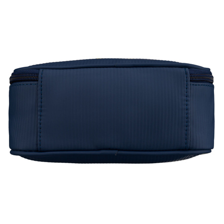 Granatrote Kosmetiktasche aus synthetischem Stoff mit vier Fächern, einteilig - Peterson