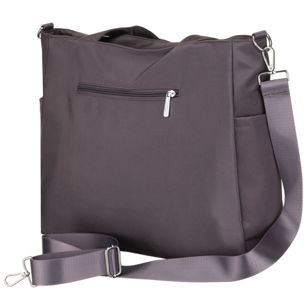 Geräumige Damen-Handtasche in Grau mit einem Laptopfach aus Polyester – Peterson