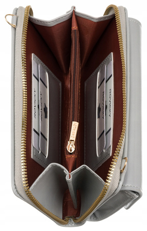 Mini Damen Umhängetasche mit Geldbörsenfunktion und abnehmbarem Riemen – 4U Cavaldi